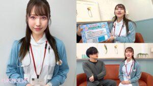 『心優しいナースがズラりと並んだチ○ポから手コキで担当患者のチ○ポ当てに挑戦！！』極上BODYナースが立ち並ぶ数多のチ○ポを触診検査…からの突然のデカチンぶっこみで「ダメ!ダメ!」連呼の本気絶頂中出し交尾！【街角素人モニタリング♯ひなこ♯24歳】-1