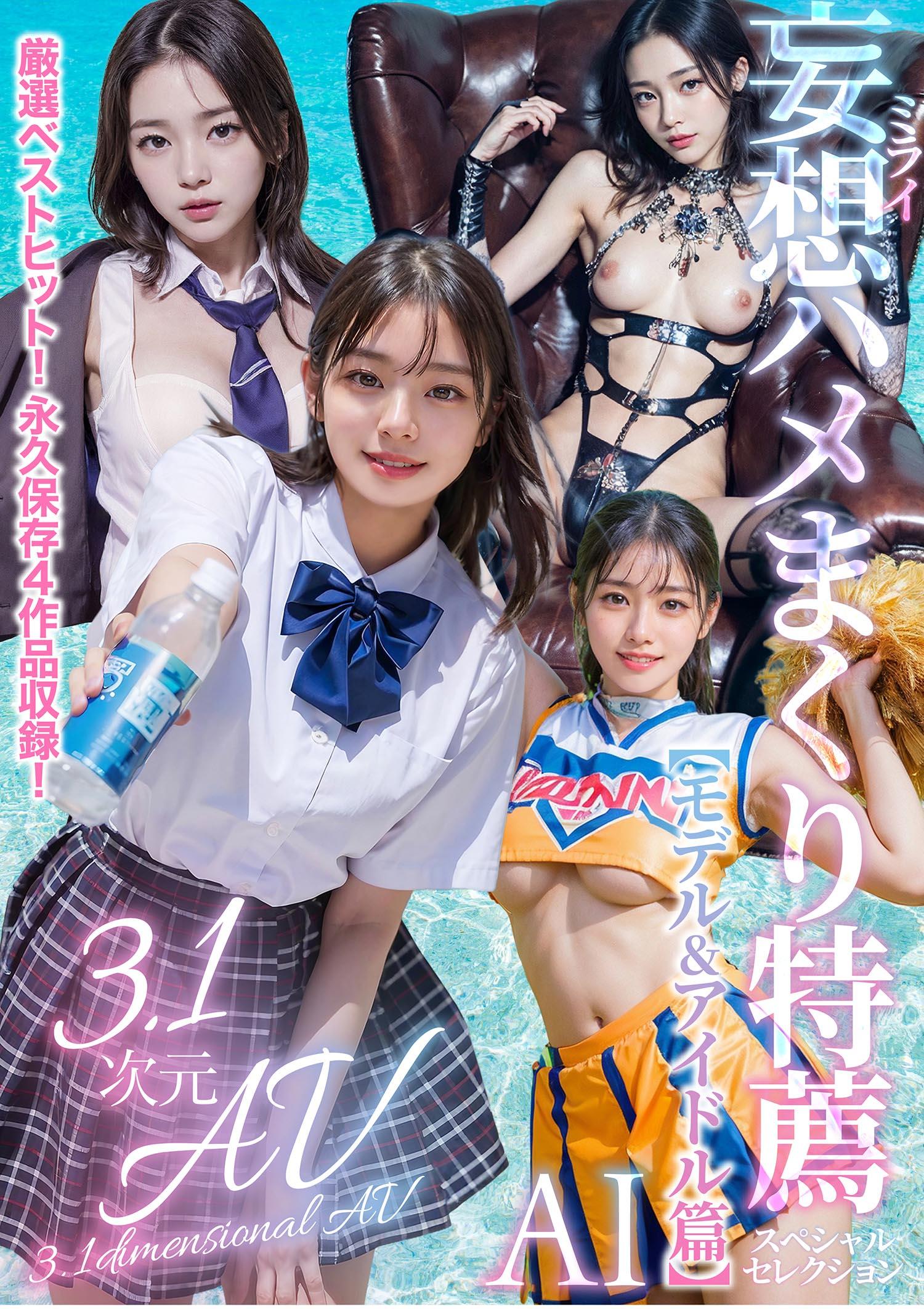 [FHD]NSBB-030 【3.1次元】AI妄想ハメまくり特薦4作品収録ベスト！【モデル＆アイドル篇】