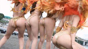 サンバ部美尻強化合宿！発情ビキニ尻の白濁ザーメンまみれ腰フリ大特訓！-3