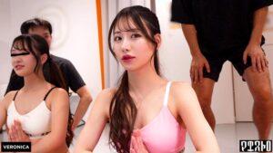 スタイル抜群で美意識高めの美女達と大乱交！汗香るピッチピチのレッスン着のまま生ハメ中出しSEX！【ひかる/かほ/りお/りん】Verりお＆りん-2