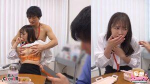 【圧倒的存在感無男】(1)時期エース候補にトイレでイタズラ！(2)ランチタイム中の同期に彼氏の目の前でイタズラ！(3)残業中の新卒ちゃんにデスクでイタズラ！【妄想エロマン#月野さん＆若月さん＆宮本さん】-9