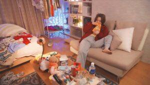お隣さんはオナホです。ち〇ぽ借りにきてマ〇コで返す義理堅いメンヘラペットをボクは飼育しています。-11