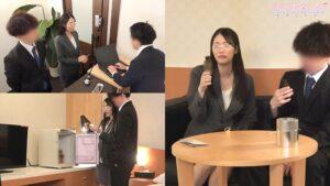 『出張先のホテルで憧れの女先輩とまさかの相部屋宿泊!次々に巻き起こるエッチなハプニングにどこまで発展してしまうのか!?』優しいキレかわ先輩と勢いでイチャラブSEX☆途中でゴムを外して快楽に溺れながら互いに腰を振りまくる♪【街角素人モニタリング♯まい】-1